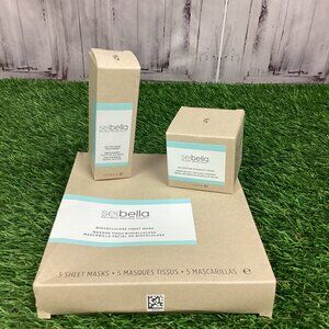 Sei Bella Deep Marine Active Skin Treatment, Overnight Cream, Sheet Masks